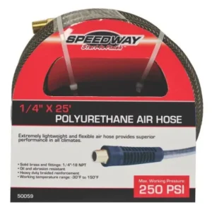 Speedway 50059 Polyurethane Air Hose 1/4" x 25' Air Tools