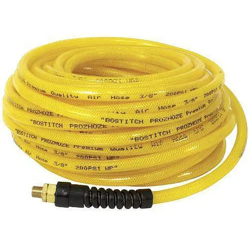 Stanley-Bostitch HOPB38100 Air Hose Blend Yellow 3/8 Inch x 100 Feet Heavy Duty Stanley Bostitch