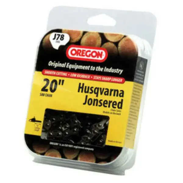 Oregon J78 Low Kickback 34SL Pro-Guard Chisel C-Loop Chain 78 Drive Links 20 Inch