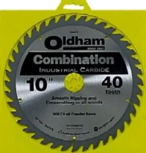 Oldham 10040TP 40T Carbide Tip Circular Saw Blade 10 Inch