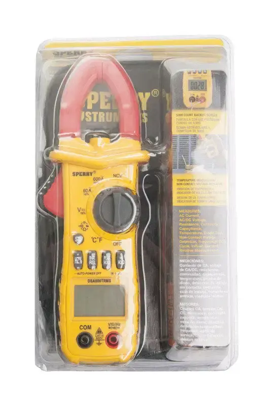 Sperry AC DC Voltage 0-600 Resistance 600 Ohms Clamp-On Meter