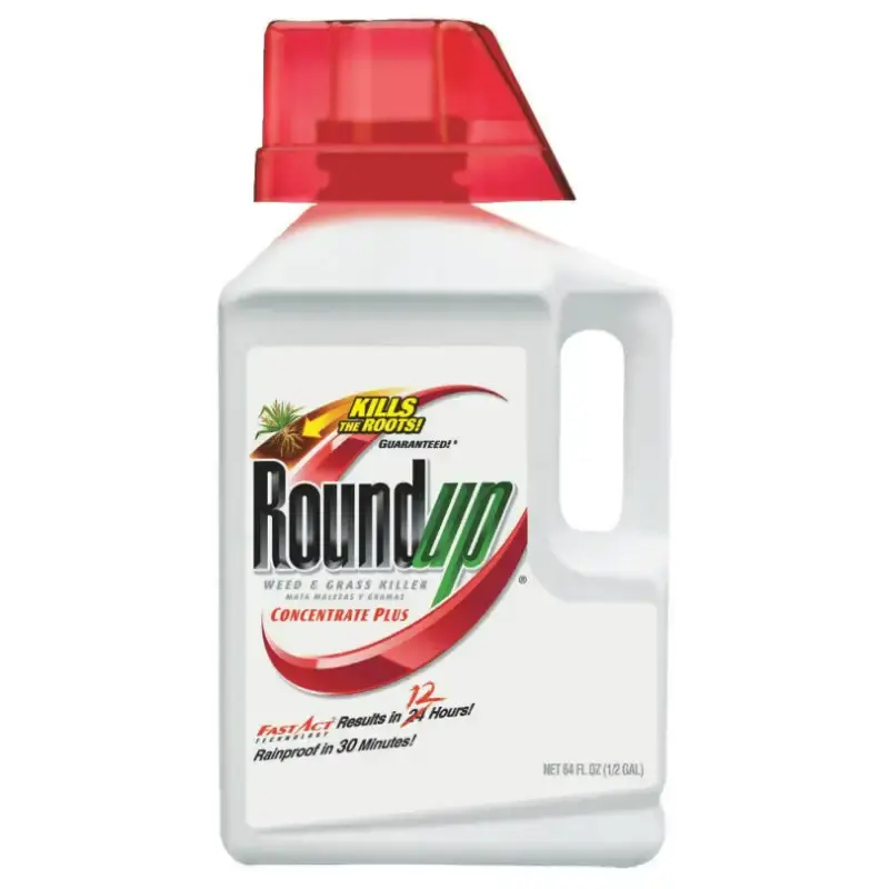 Roundup 5006010 Concentrate Plus Weed and Grass Killer Half Gallon Strong Formula