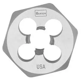 Hexagon Fractional Die National Coarse Thread 3/4-Inch x 10 Metalworking Irwin