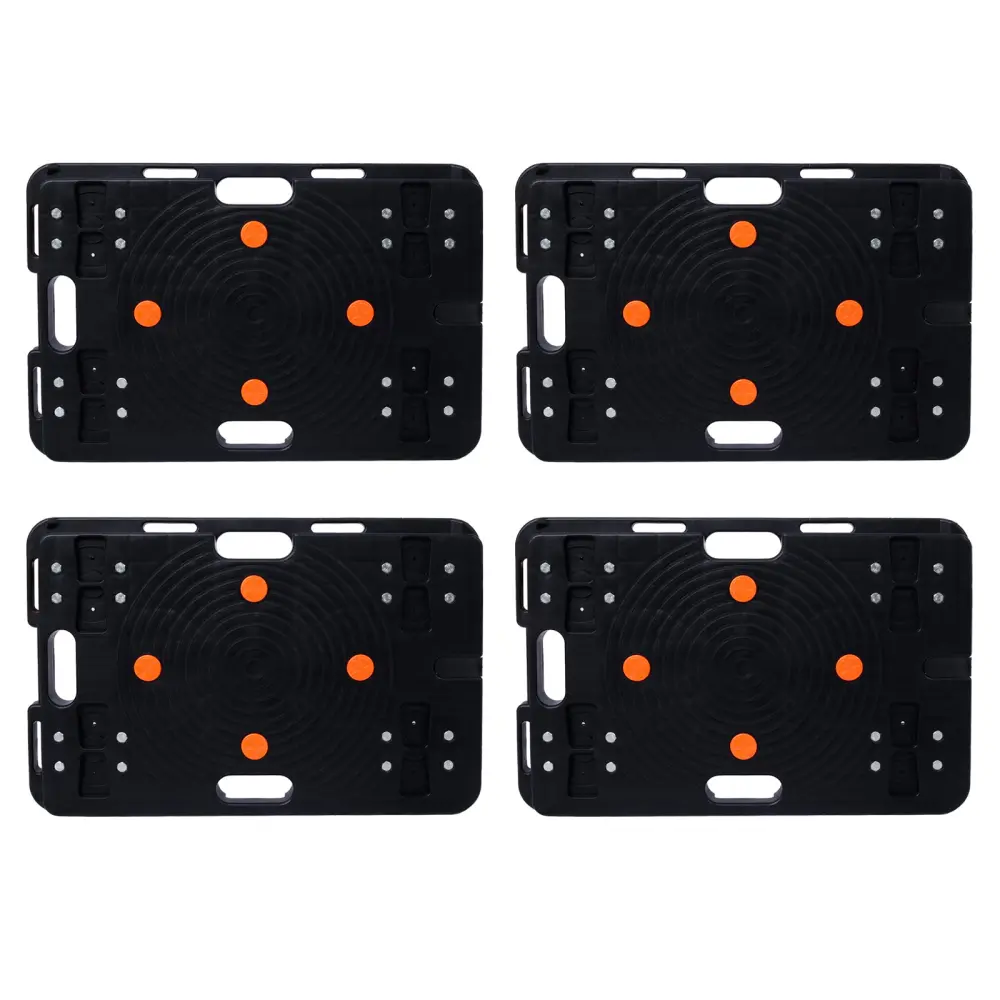 4Pcs Heavy Duty Moving Dolly Furniture Rolling Mover Interlocking Design g-h