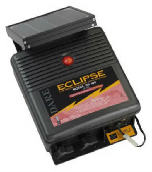 Dare DS 100 Eclipse Series Solar Energize Fence 12V 0 25 Joule Output Electric Fence