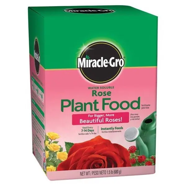 Miracle-Gro Water Soluble Rose Plant Food 1.5 lb Fertilizer
