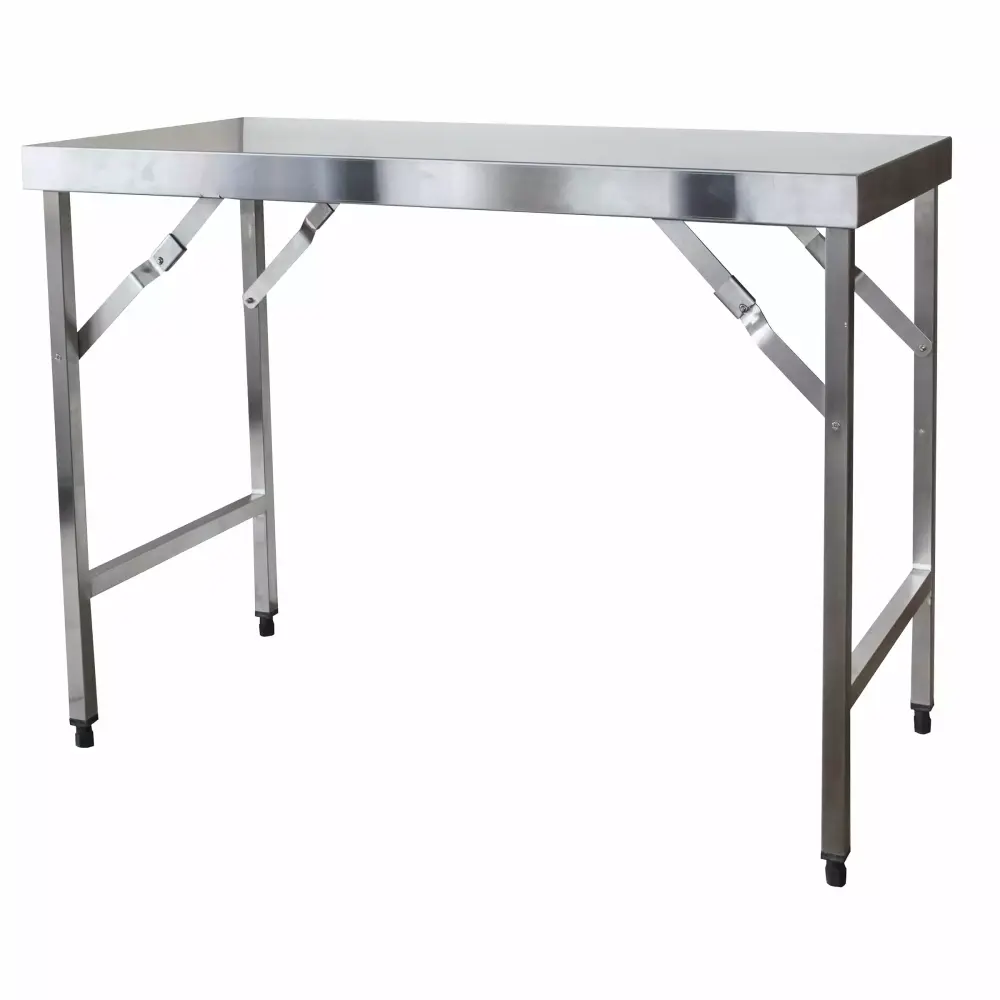 Sportsman Series Stainless Steel Portable Folding Worktable 24 . W x 48 . L x 35 . H