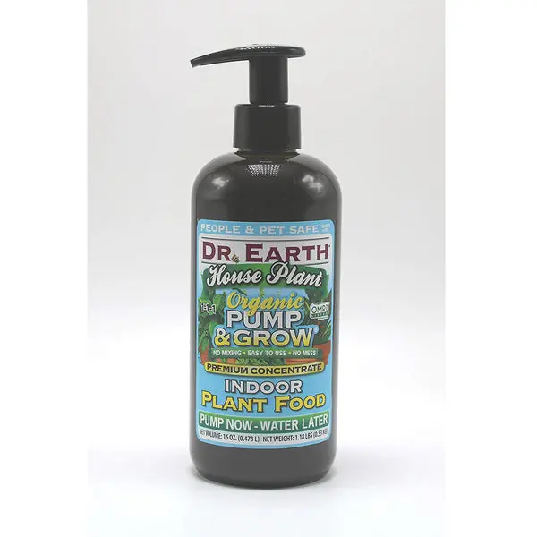 Dr. Earth 1084 House Plant Pump & Grow Liquid Plant Food 16 Ounces