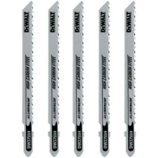 DeWalt DW3755H 4-Inch 8TPI Aluminum Fiberglass Jig Saw Blades 5-Pack