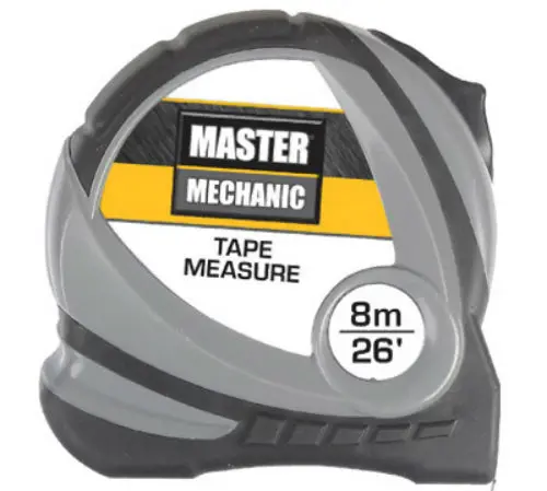 Master Mechanic Metric Tape Measure ABS Case 1 Inch x 26 Feet