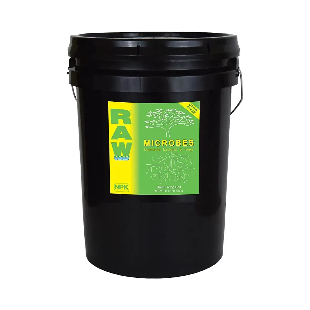 NPK Industries RAW Microbes Grow Stage Powder Natural Bacteria & Fungi 25 Pounds