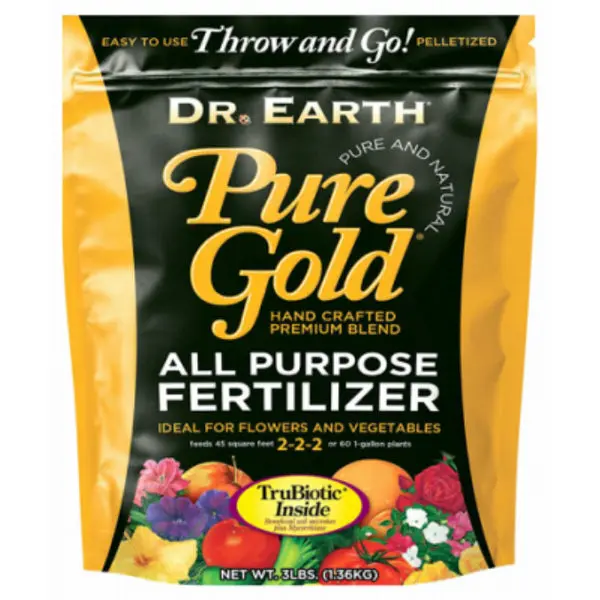 Dr. Earth 758P Pure Gold Organic & Natural All Purpose Fertilizer 3 Pounds