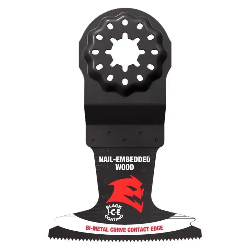Diablo Starlock 2-1/2 . W Bi-Metal Curved Contact Edge Oscillating Blade Nail-Embedded Wood 3 pk