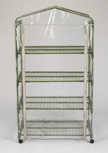 Midwest 59 Portable Garden Greenhouse 27.5x18.2x6 Feet Plant Protection
