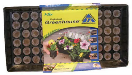 Jiffy J372 Professional Greenhouse Kit 72-Pellets Seed Starting and Propagation