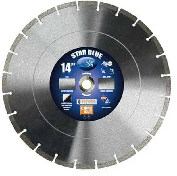 Diamond Products 14355 Universal Segmented Blade 14 x .125 Inch Blue
