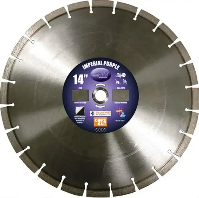 Diamond Products 15379 Universal Segmented Blade Purple 14 x .125 Inch