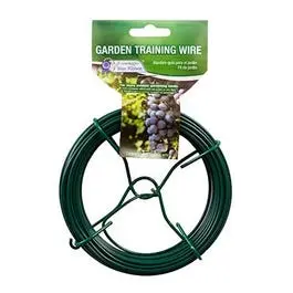 50-Foot Flexible Plastic-Coated Garden Training Wire Plant Support Green Thumb