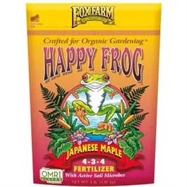 FoxFarm Happy Frog Japanese Maple Fertilizer 4-3-4 Formula 4-Pound Bag