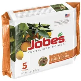 Fruit Tree Spikes 9-12-12 Fertilizer 5-Pack Jobe's