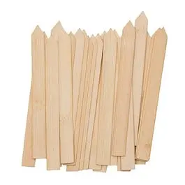 24-Pack 6-Inch Bamboo Wood Plant Labels Garden Marking Green Thumb